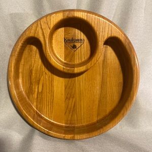 Kaukauna Cheese And Cracker Wooden Bowl